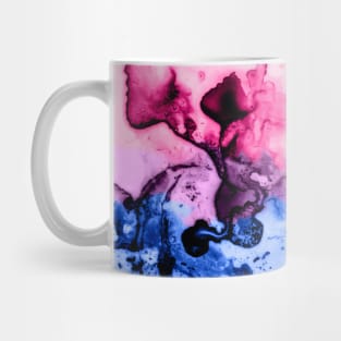 Bi-flag subtle marble abstract Mug